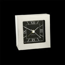Wake up to the sight and sound of an exceptional Chelsea timepiece. This Square Desk Alarm is ideal for the bedroom or the office. Crafted from forged, nickel-plated solid brass, the clock features a precision German quartz movement that includes an easy-to-set alarm function.<br>
Dimensions: 1/2" H x 3 3/8" W x 1 3/4" D
Weight: 2 lbs.