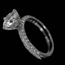 Pearlman's Bridal Platinum pave diamond engagement ring