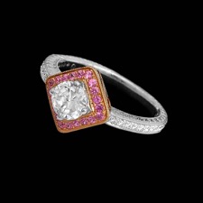 Beverley K 18kt white & rose gold engagement ring