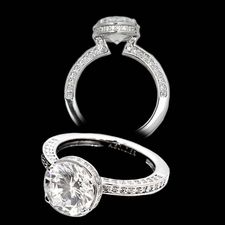 Alex Soldier Ladies platinum and diamond engagement ring.