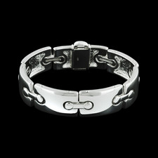 Dorfman Sterling Dorfman silver ladies hinged bracelet