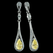 Bridget Durnell Yellow diamond earrings by Durnell