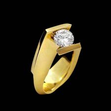 Eddie Sakamoto 18kt yellow gold by-pass engagement ring