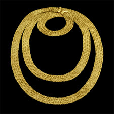 Yuri Ichihashi 18k yellow gold wrap scarf necklace