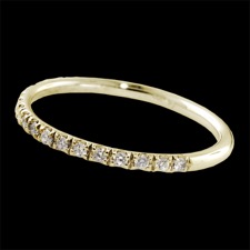Pearlman's Bridal 18kt gold mini prong diamond ring