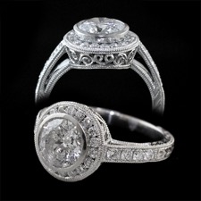 Beverley K art deco diamond engagement ring