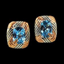 Bellarri sterling silver and blue topaz earrings