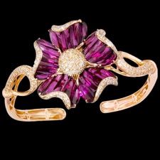 Bellarri rose gold rhodolite bracelet