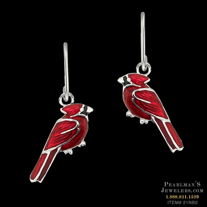 Cardinal Earrings 