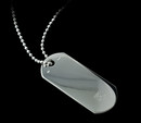 Dorfman's Sterling Silver Dog Tag measures 3/4'' x 1 7/8'' (20x47mm) and includes a 20'' chain.  Also available with a 32'' chain. Perfect for engraving a special message or personal information. 
