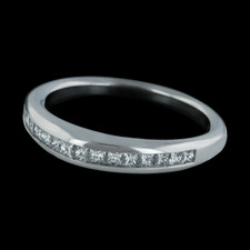 Platinum diamond Morgan wedding band with .34ct of VS F-G ideal cut diamonds, designed by Michael Bondanza.  The band is 3.5mm wide. Can be used with most of classic solitaires.  Made in the USA.  Perfectly executed!