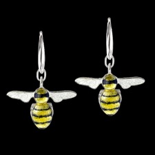 Nicole Barr Silver bee earrings