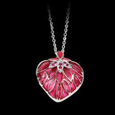 Nicole Barr Sterling silver ruby necklace