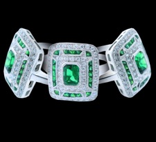 Beverley K Beverley K Emerald Cushion Ring