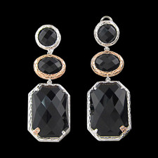 Bellarri black onyx checkerboard earrings
