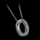 18kt white gold Damiani necklace, co-designed by Brad Pitt.