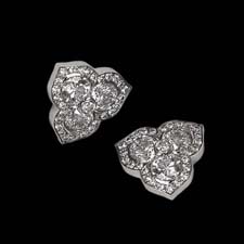 Gumuchian platinum and diamond Troika earrings