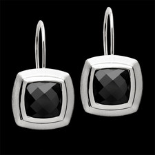 Bastian Inverun Sterling silver onyx earrings