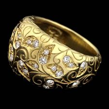 SeidenGang 18kt gold laurel collection ring