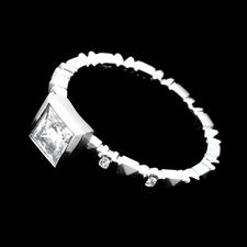 Chris Correia platinum princess cut diamond ring