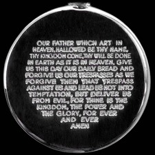 Religious Jewelry 18kt Lord's Prayer pendant Charles Green