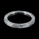 From the Michael B Lace Collection. This flat sided lace is set with .58ctw of diamonds. This is the matching wedding band for the 05P1 and can be worn as guards and stackables. This band measures approximately 2.5mm in width.