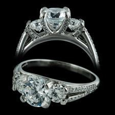 Bridget Durnell Tradition Collection Three-stone Brilliant Ring