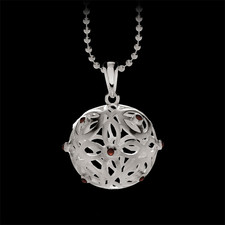 Bastian Inverun Sterling silver Orb pendant with garnets