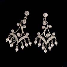 Cathy Carmendy Cathy Carmendy platinum diamond chandelier earrings