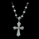 Michael Beuadry's very pretty 18" Diamonds Forever necklace with a white pave cross pendant. The necklace has 3.47 ctw diamonds, while the pendant has .20 ctw diamonds. Both pendant and necklace are platinum. This is a very gorgeous piece. Call for price and availability.