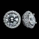 These are one of many beautiful earring jackets that Spark offers shown in diamonds set in 18k  white gold with 0.28 carats total weight in round diamonds. The jackets measure 8.5mm in diameter. Center stone not included.