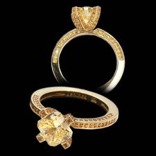 Alex Soldier 18kt yellow gold spessarite engagement ring