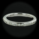 Beautiful 18kt white gold diamond half eternity band. This band is by Honora and has a total diamond weight of .21ct.
Size 7 3/4. 2.2mm width.  