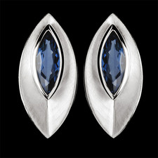 Bastian Inverun Sterling Silver London Blue Topaz earrings