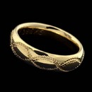 This fine hand-carved 18kt yellow gold 5.0mm wedding band from Charles Green is a custom fit band.