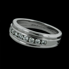 Platinum band by Jabel containing .48ctw of diamonds.