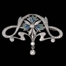 Truly amazing, this 18kt white gold brooch from Nouveau Collection has 1.30ctw of diamonds and can also be worn as a pendant.