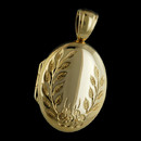 Tickle her fancy with this lovely 18kt gold hand-engraved locket from Charles Green. The locket measures 25mm x 19mm.