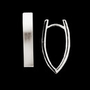 These 925 sterling silver  Bastian Inverun earrings are have a hinge back and come with a satin matt finish. The measures of these earrings are approximately  30mm in height x 6mm in width.