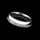 Whitney Boin post platinum channel wedding band with princess diamonds weighing 1.20ctw and 5.0mm wide.  The diamonds are VVS F ideal cuts. Unbelievably comfortable and a ring for everyday.  Made in America.