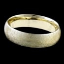 A 14k yellow gold mens wedding band from Benchmark. This ring is a light comfort fit that is very comfortable to wear. It features a swirl finish. The width of this ring is 6mm, but can be made in smaller or larger sizes. This Benchmark mens wedding band can also be made in rose gold, white gold, and platinum. The price is for a size 10, but this ring can be made in other sizes. Prices may vary depending on finger size.