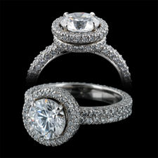 Michael B. Diamond platinum engagement ring