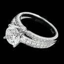 This is a beautiful engagement ring by Scott Kay with three rows of diamonds set in platinum and 0.75ctw of diamonds. This mounting also has a tapered shank starting at 7.0mm and finishing at 3.6mm.