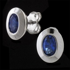 Bastian Inverun silver blue topaz earrings