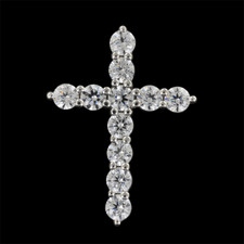 Pearlman's Bridal Platinum diamond cross