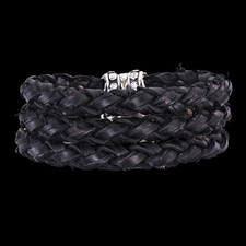 Scott Kay for Men Mens woven leather bracelet