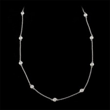 Pearlman's Bridal 18kt white gold diamond eternity necklace