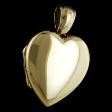 Charles Green Charles Green 18kt heart shaped locket plain