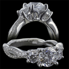 Harout R Platinum engagement ring Harout R