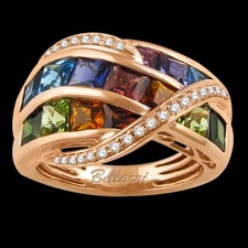 Bellarri 14k rose gold gemstone ring